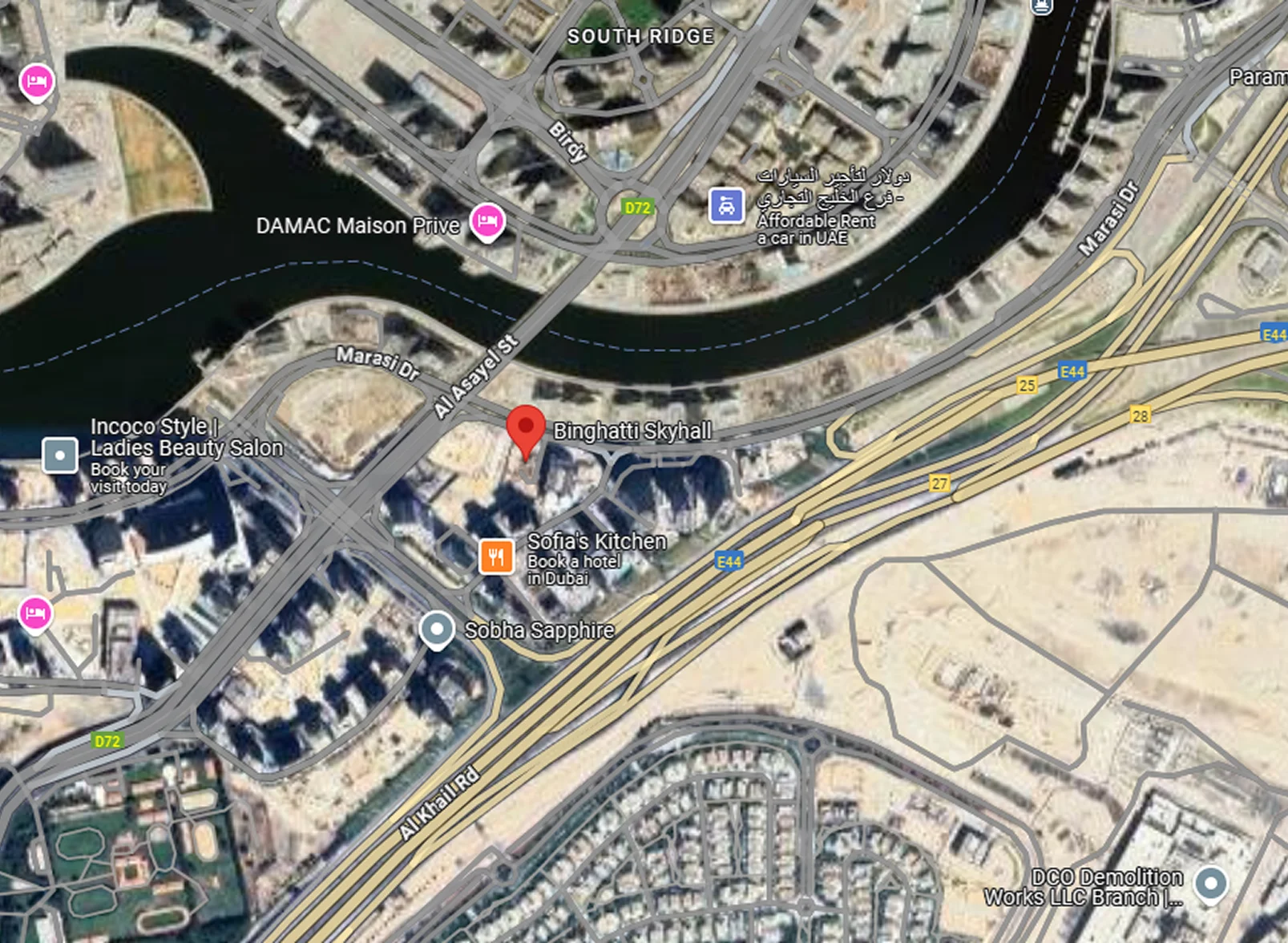 Sobha Solis location map